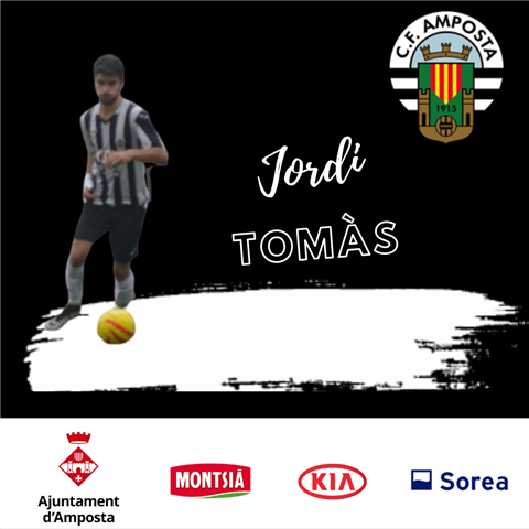 Club Futbol Amposta : NOTÍCIES : COMUNICAT OFICIAL: RENOVACIÓ del migcampista JORDI TOMÀS 